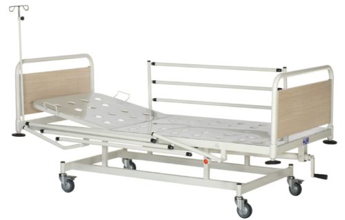 Pat spital cu un reglaj mecanic HKM K02